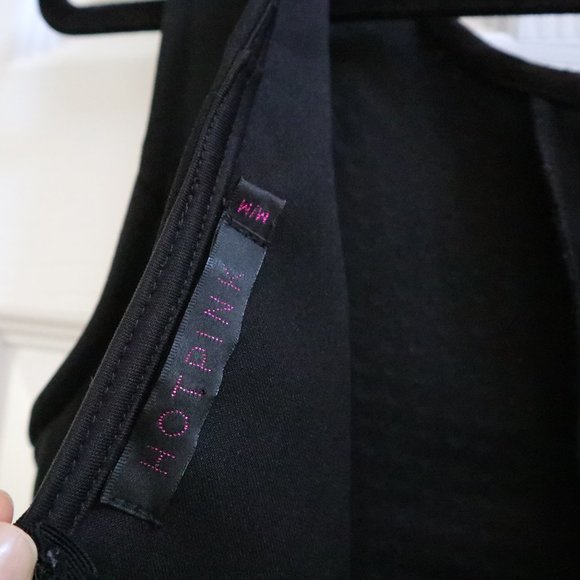 Black Studded Scuba Dress LBD - Picture 4 of 4